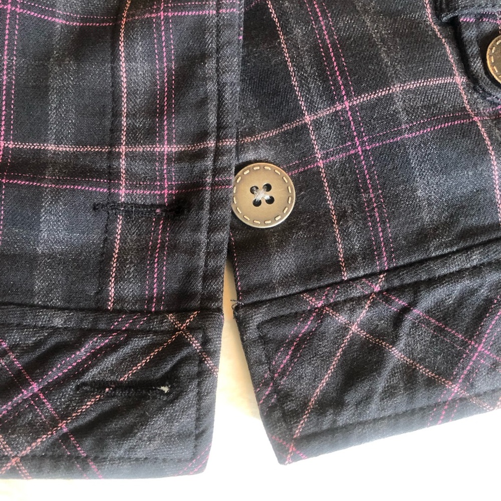 Hip-length plaid jacket - Picture 9 of 9